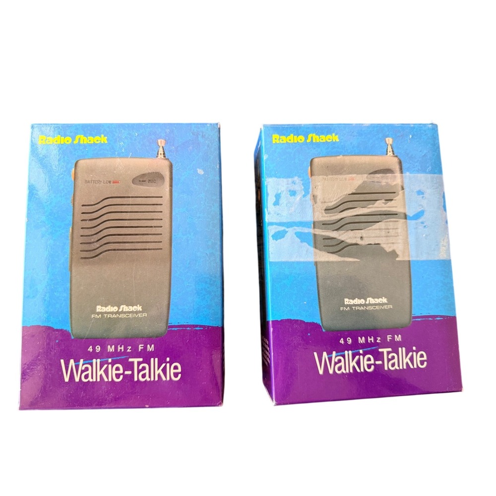 NIB Radio Shack TRC-509 FM Transceiver Walkie-Talkie Set 49MHz 21-409 Vintage